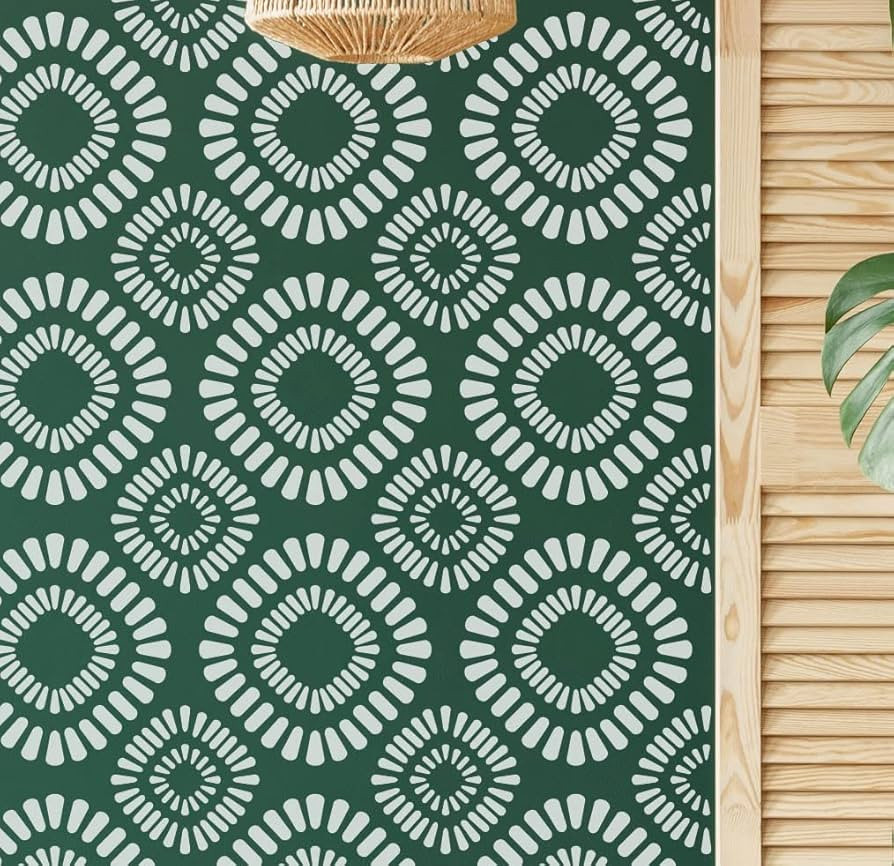 STENCILOGY® / Asi - 24" x 38" XL Wall Stencil, Large Floral Wall Stencil Pattern, Large Allover ... | Amazon (US)