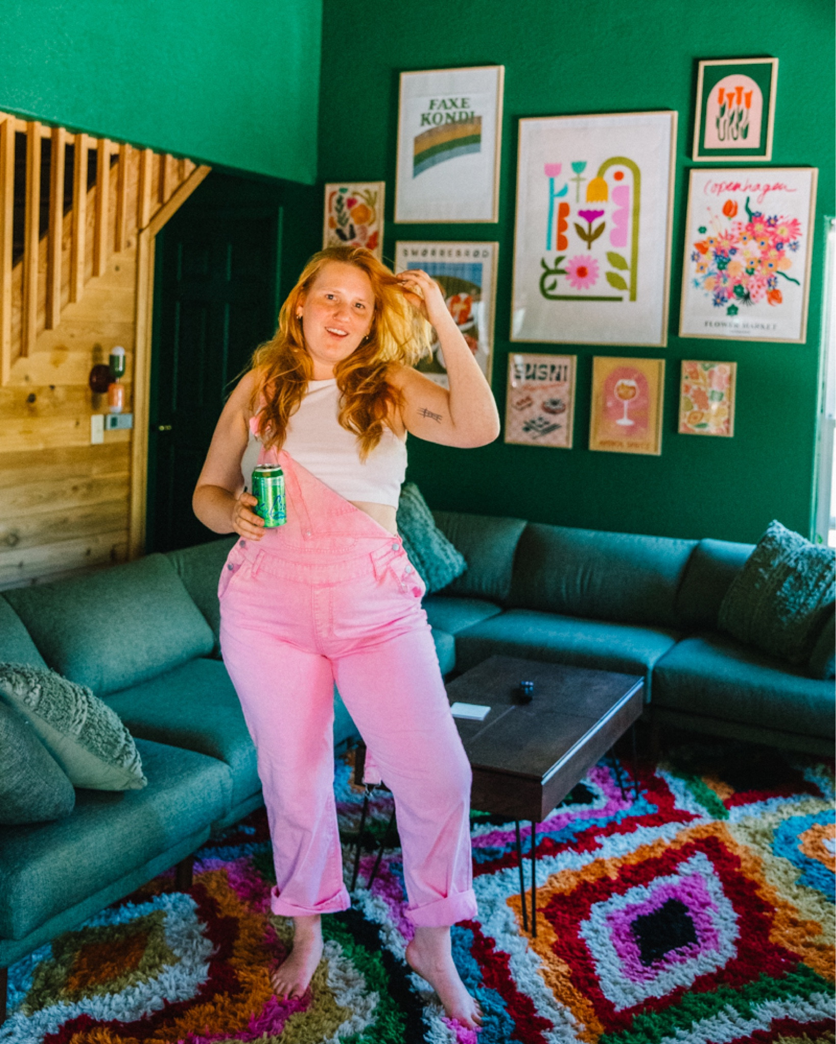 Pink overalls 

#LTKSeasonal #LTKcurves #LTKunder100