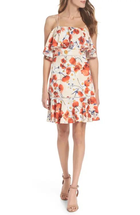 NSR Lola Printed Poplin Dress | Nordstrom