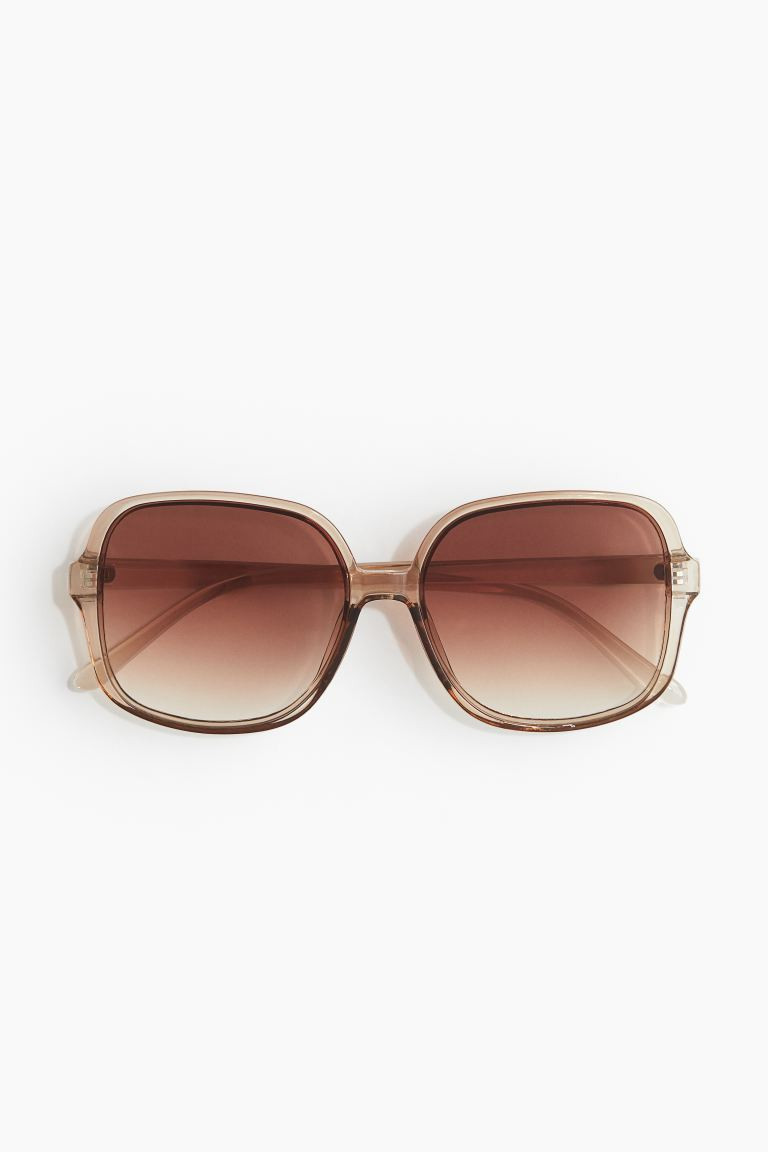 Gafas de sol cuadradas - Beige claro - MUJER | H&M ES | H&M (FR, IT, ES, PT, BE)
