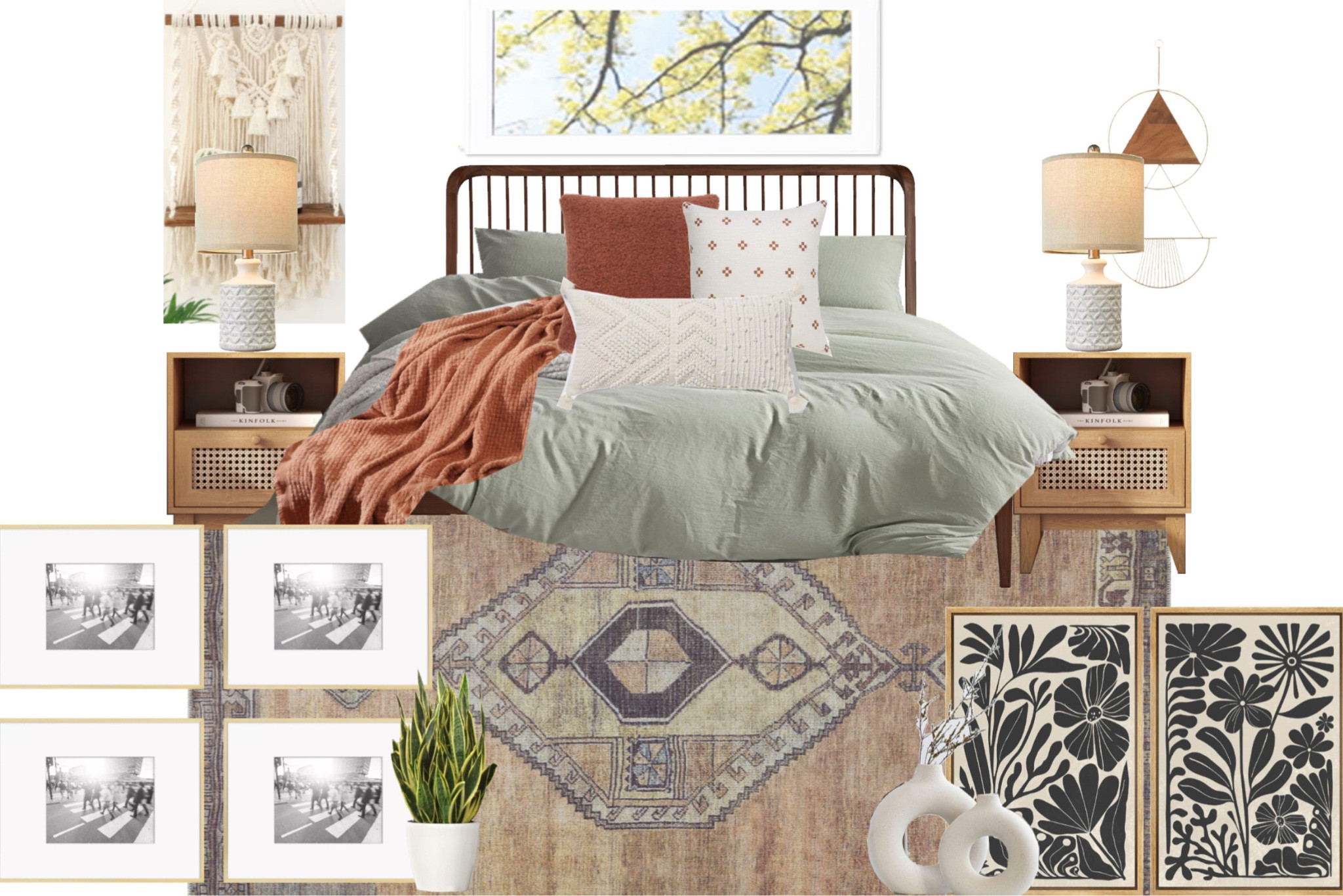 Boho Master bedroom 

#LTKhome #LTKsalealert