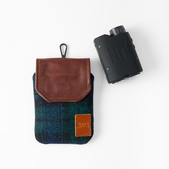 Leather and Tweed Golf Rangefinder Case | Mark and Graham