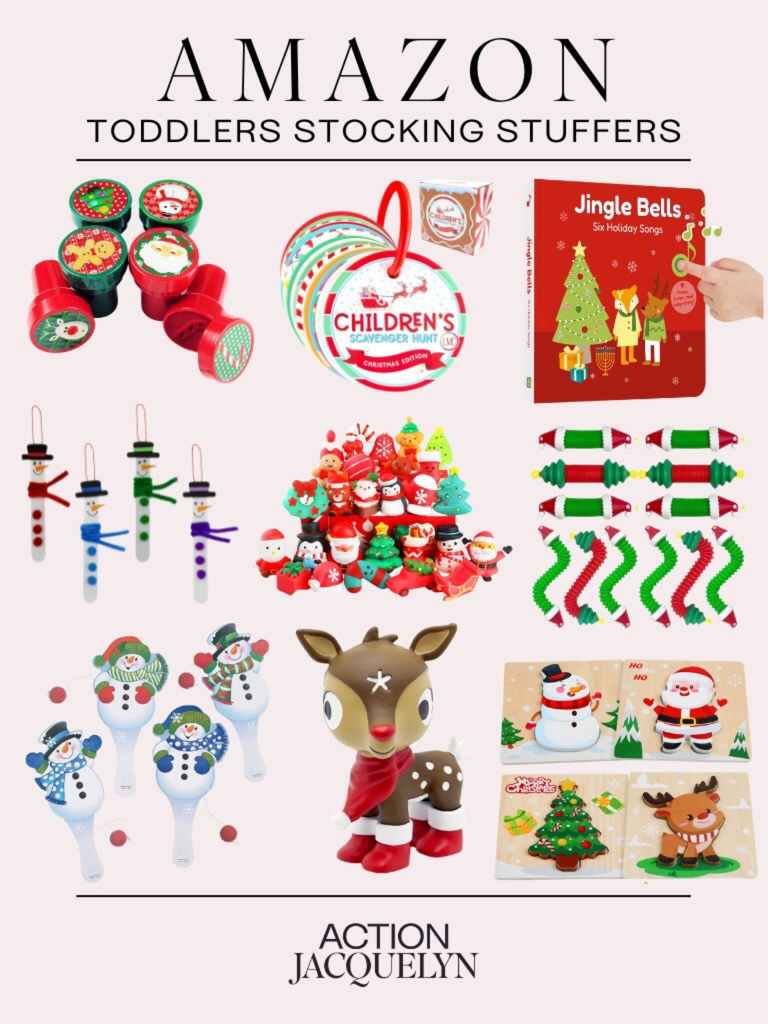 Tiny treasures for little tots! Check out these adorable toddler stocking stuffers from Amazon – perfect for sparking joy on Christmas morning! 

#ToddlerStockingStuffers #AmazonFinds #ChristmasJoy #LittleOnes #MagicalMoments #TinyTreasures

#LTKhome #LTKkids