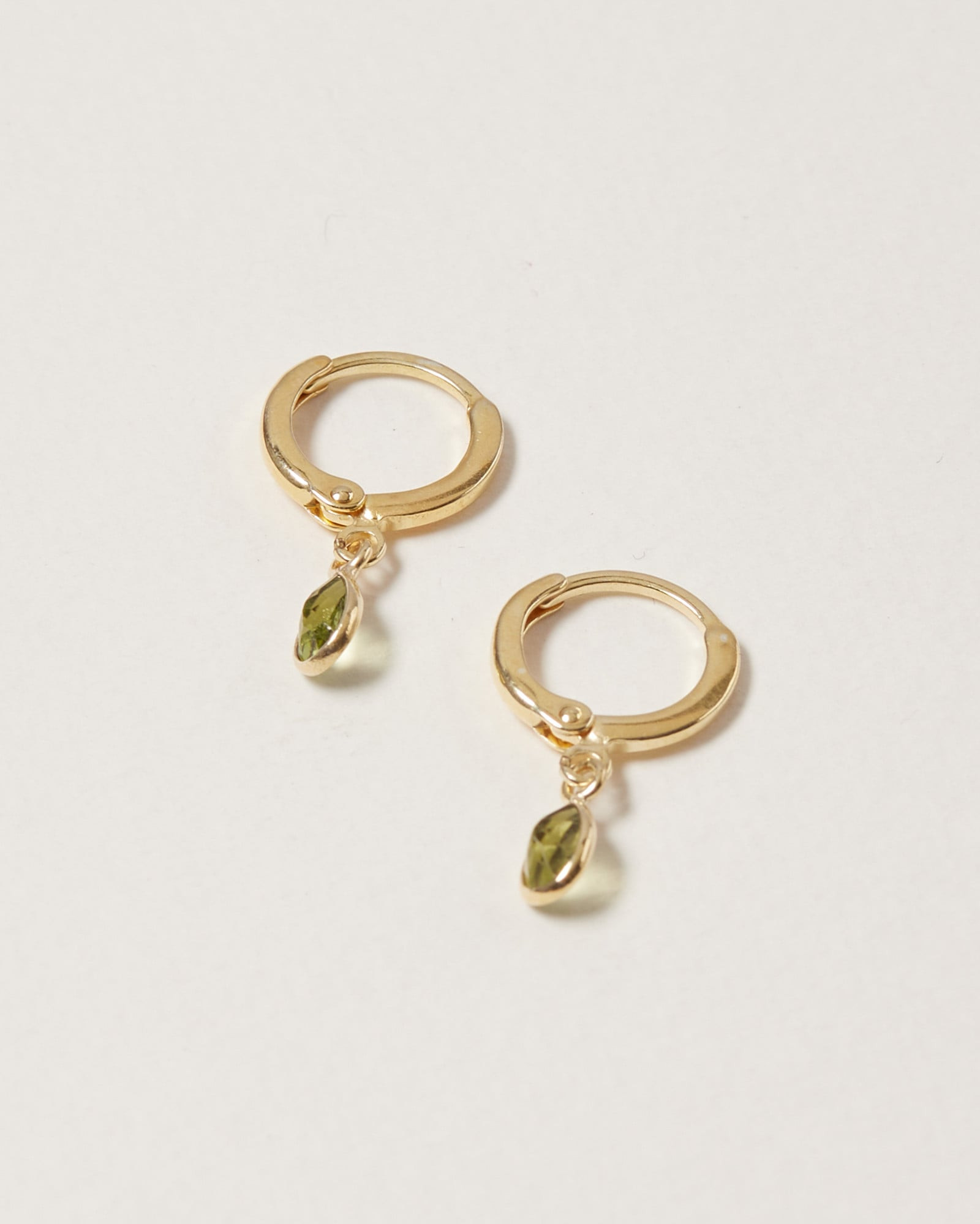 Auden Green Peridot & Gold Plated Earrings | Oliver Bonas | Oliver Bonas (Global)