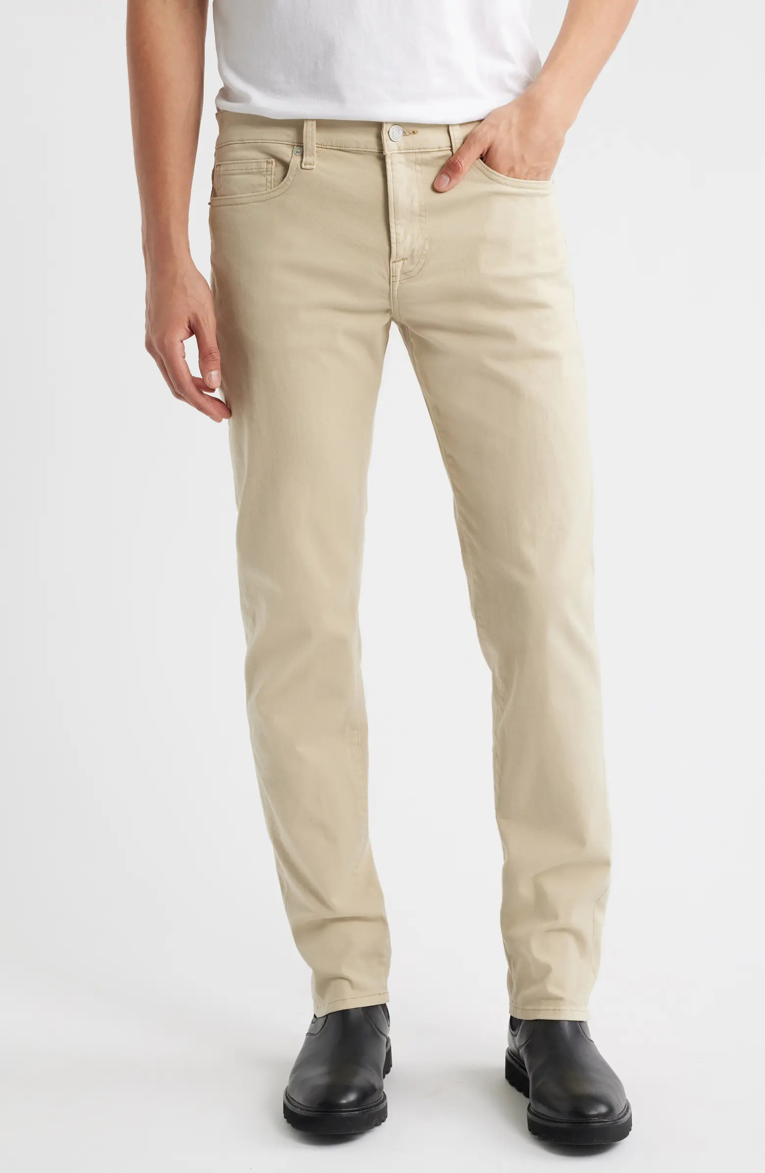 FRAME L'Homme Slim Fit Five-Pocket Twill Pants | Nordstrom | Nordstrom