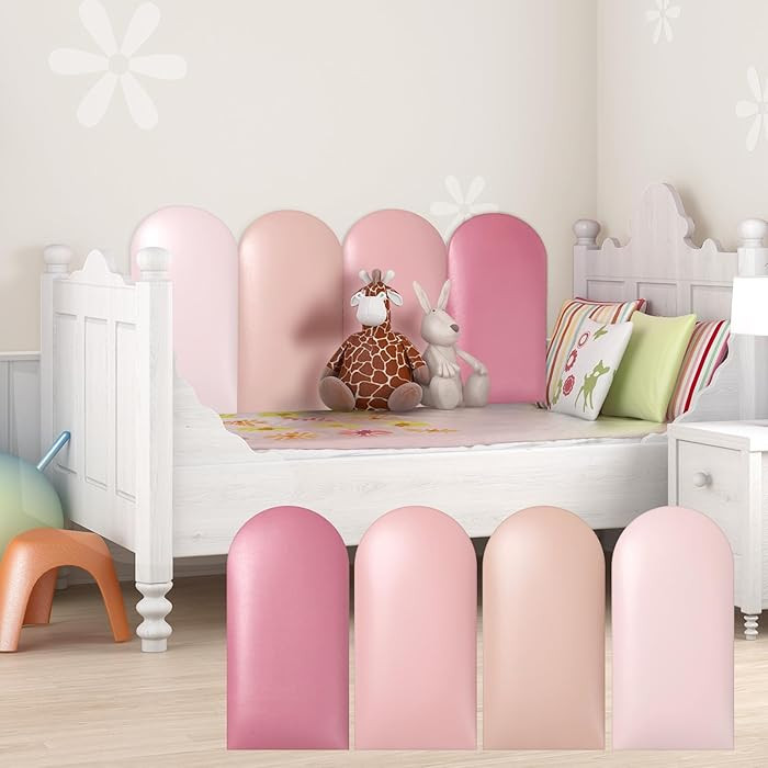 Jetec 4 Pcs Wall Padding for Kids with Autism Playroom Anti Collision 3D 15.75 x 7.87 Inch Peel a... | Amazon (US)