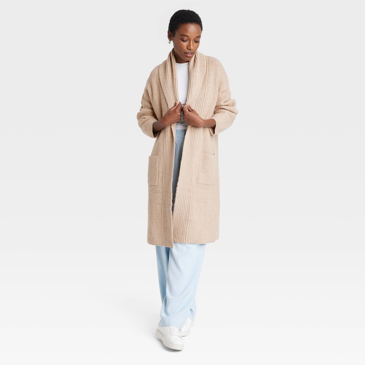 Women's Layering Cardigan - A New Day™ Tan XS/S | Target