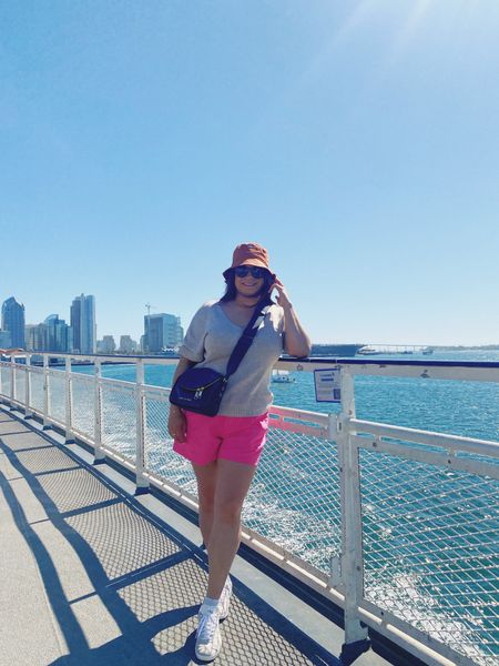 OOTD San Diego trip.

JACQUEMUS bucket hat
Adidas gazelle sneakers
Marc Jacobs Messenger Bag
Pink dress shorts from Target


Travel outfits outdoors adidas shoes gazelle bucket hat crossbody bags

#LTKtravel #LTKshoecrush #LTKMostLoved