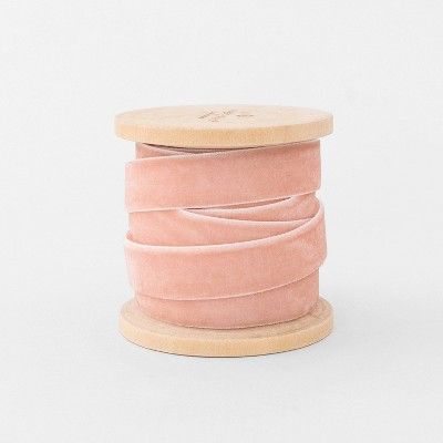 5/8" Velvet Fabric Ribbon Rose 15ft - Sugar Paper™ + Target | Target