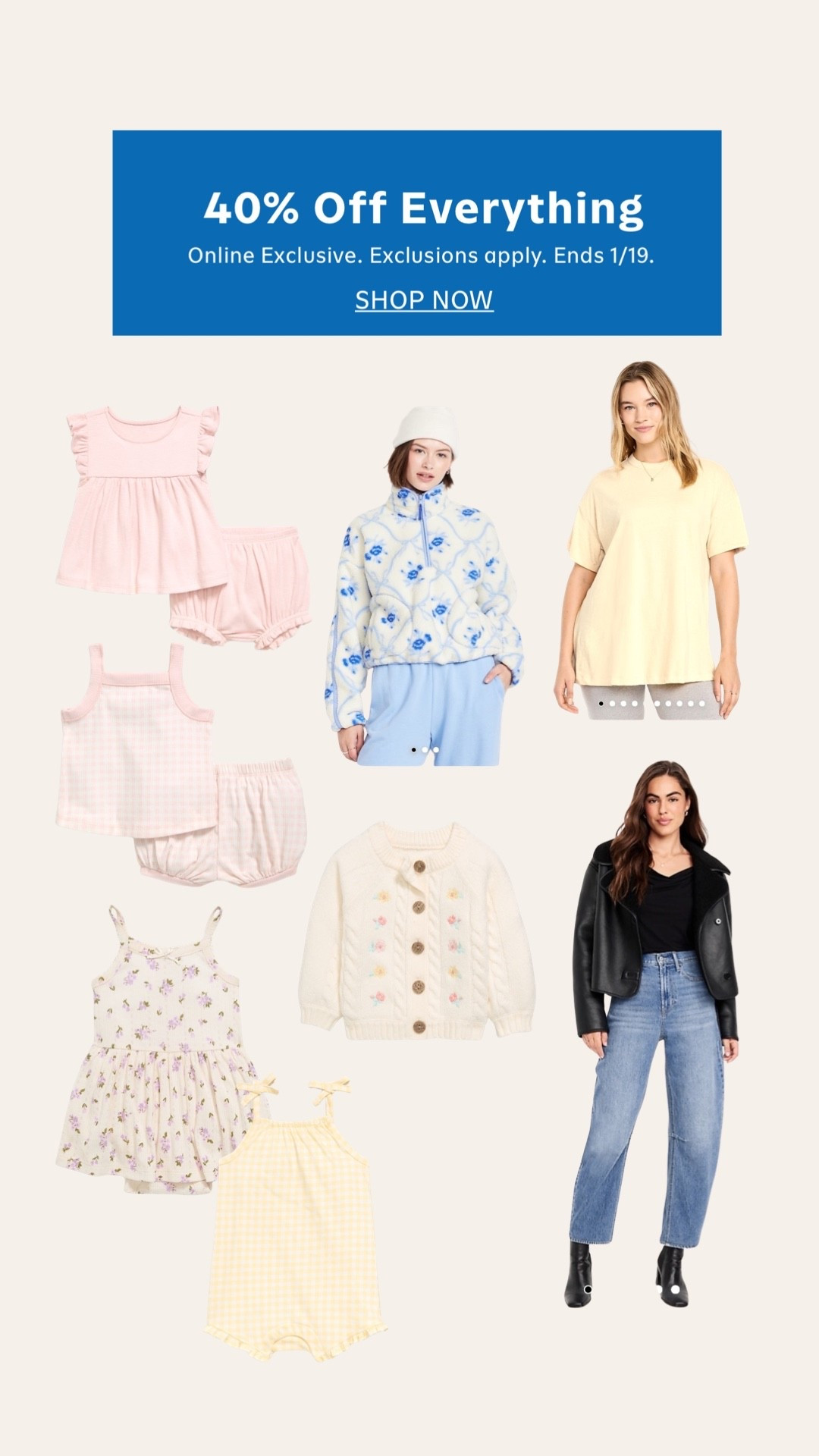 Old Navy! New spring arrivals! 40% off 50% off for card members! Baby girl finds! women finds- affordable fashion- outfit inspo

#LTKBaby #LTKFindsUnder50 #LTKSaleAlert