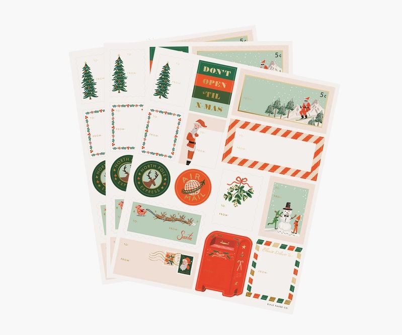 Santa’s Workshop Stickers | Rifle Paper Co.