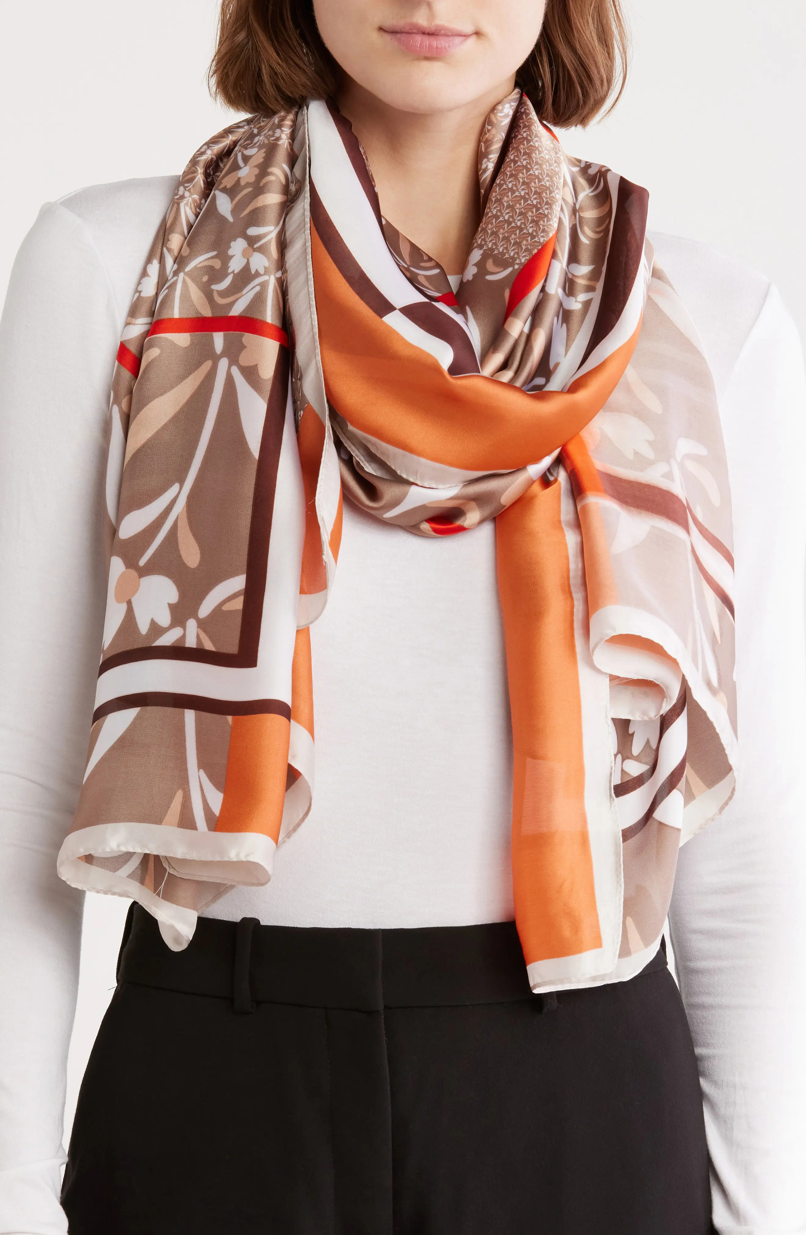 Abstract Print Scarf (Women) | Nordstromrack | Nordstrom Rack