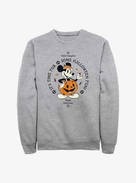 Disney Mickey Mouse Time For Halloween Pumpkin Mickey Sweatshirt | BoxLunch