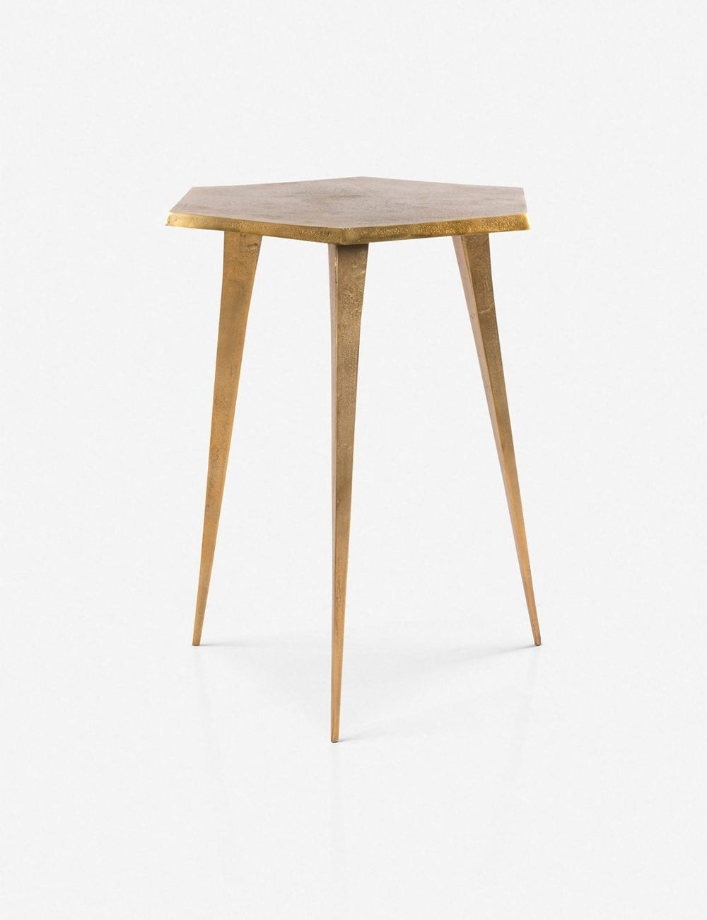 Side Table, Metal End Table, Rustic Home, Hexagon Side Table, Home Decor, Living Room Decor, Home  | Lulu and Georgia 