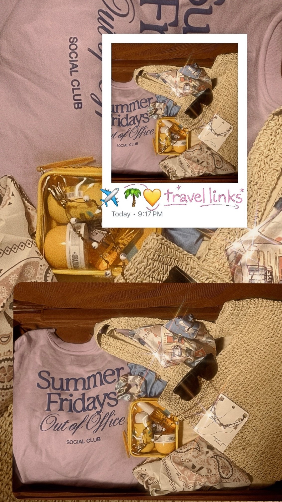 Travel 
Resort, spring break vacation 
Luggage , bed travel , carry on luggage 
head scarfs , jewelry 
Beach bag 

#LTKSaleAlert #LTKSwim #LTKTravel