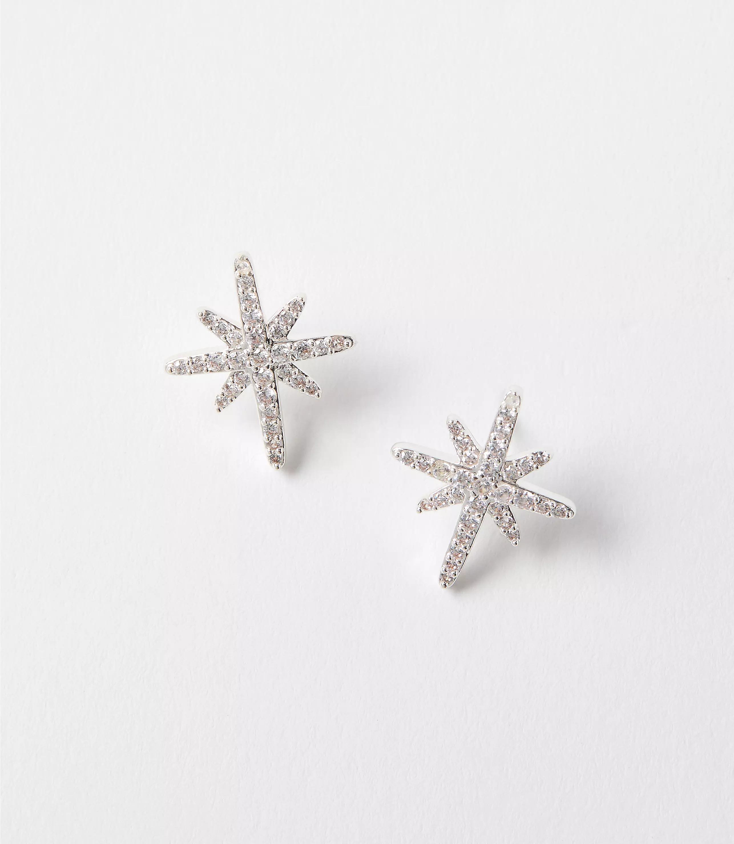 Pave Star Stud Earrings | LOFT