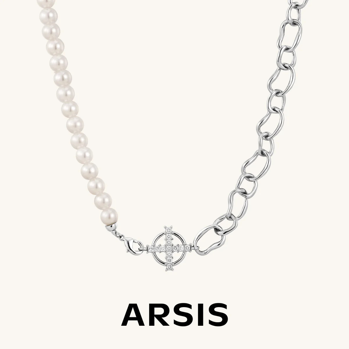 Crafted Shell Pearl Chain Necklace | ARSIS JEWELRY CO., LIMITED