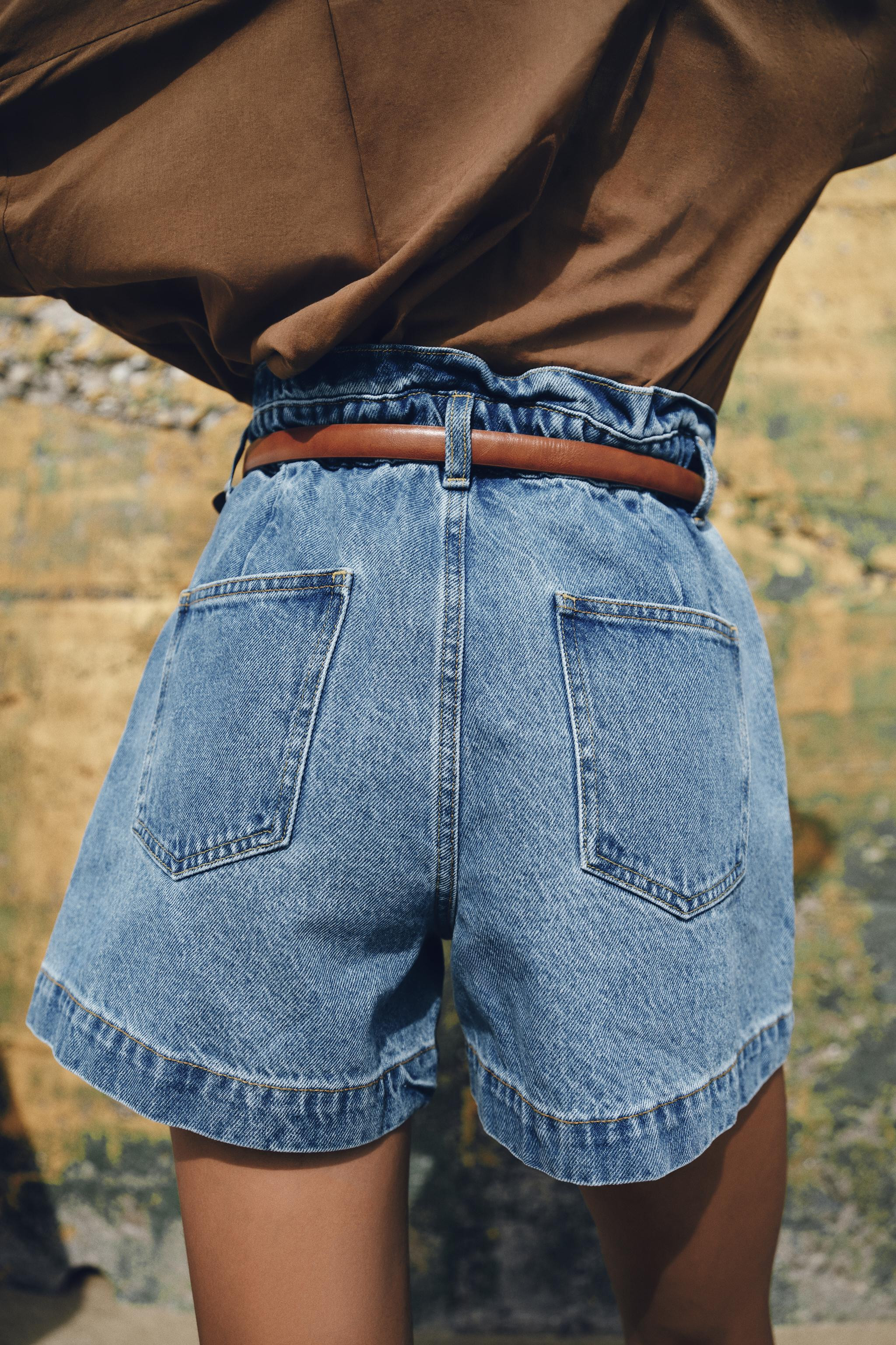 BELTED BAGGY SHORTS | Zara US