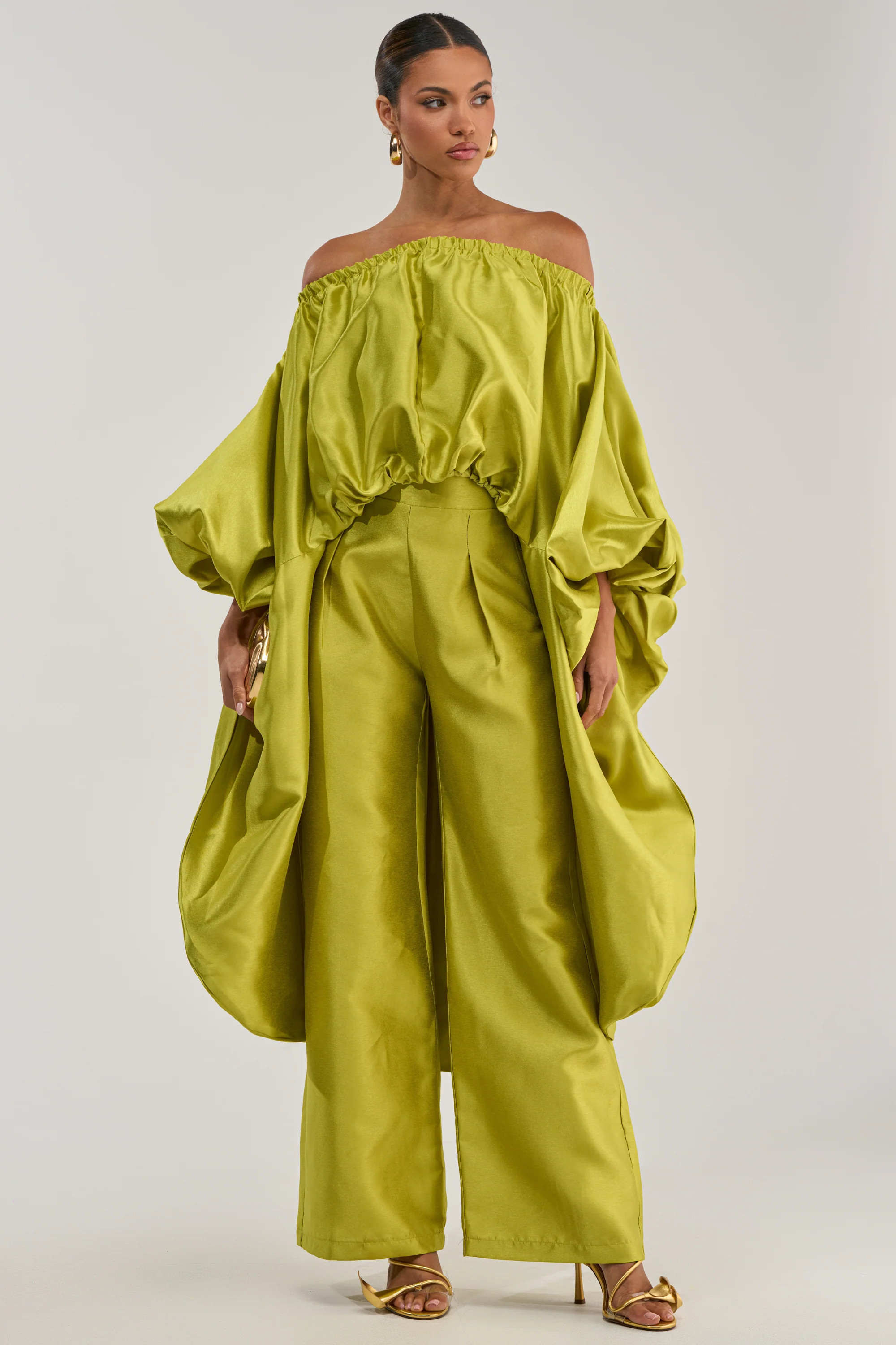 AKIRA By My Side Trouser Pants In Chartreuse | Size Small | AKIRA