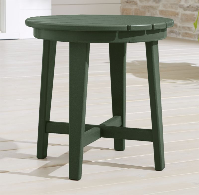 Vista II Green Adirondack Outdoor Patio Side Table by POLYWOOD + Reviews | Crate & Barrel | Crate & Barrel