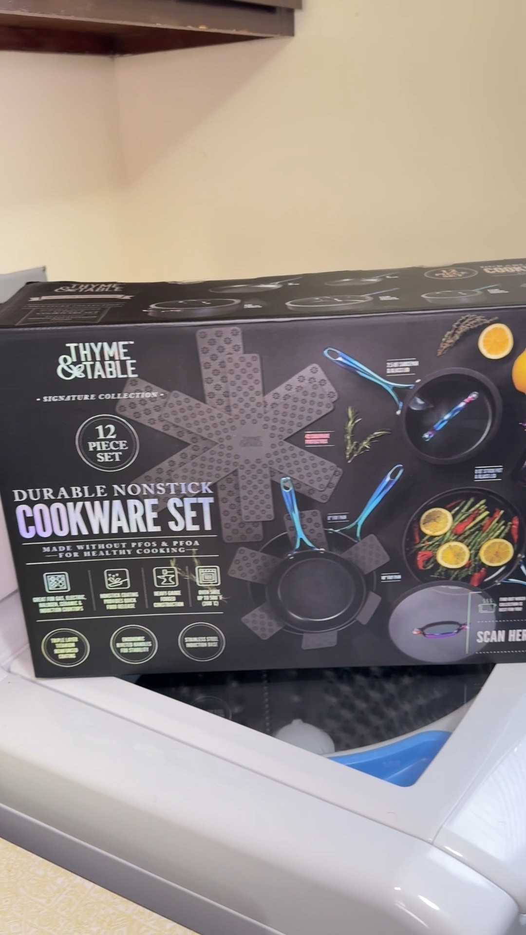 Needed some new pots and pans and this one had 4 and 5 ⭐️ reviews! #LTKCookware #Walmartfinds 