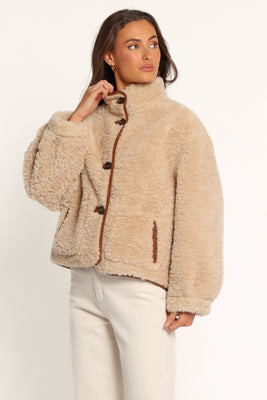 Aiden Sherling Jacket - Camel | Petal & Pup (US)