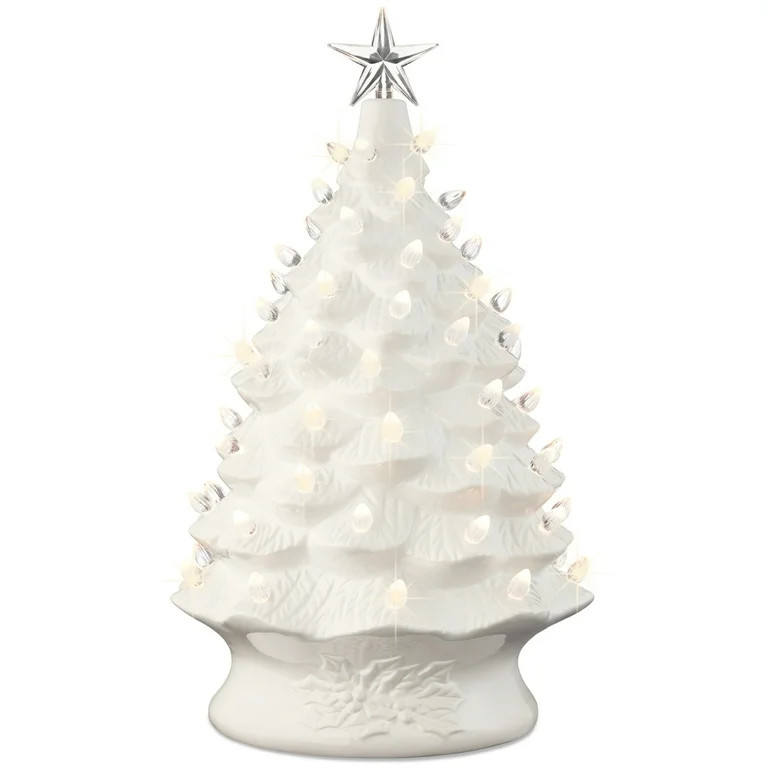 Best Choice Products 24in X-Large Pre-Lit Ceramic Christmas Tree Decor w/ 74 Warm White Bulbs, LE... | Walmart (US)