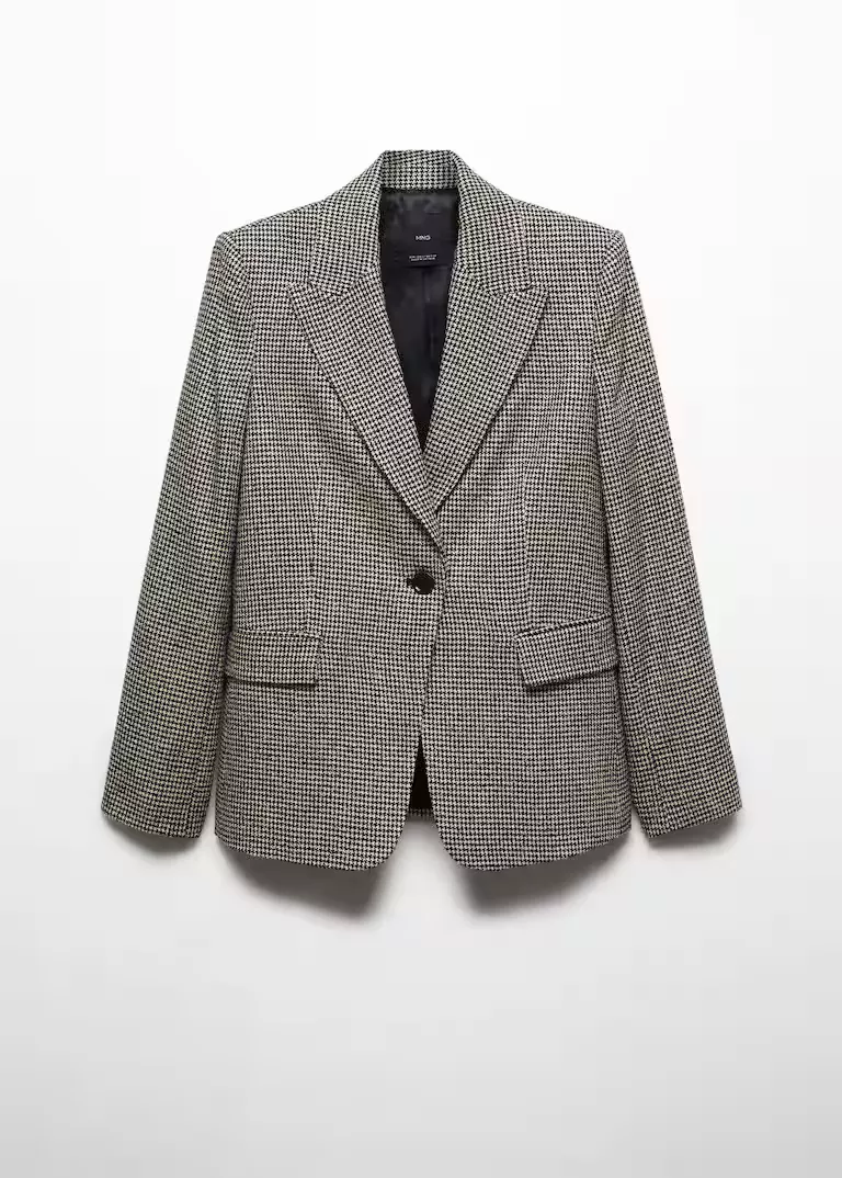 Lapels houndstooth suit blazer - … curated on LTK