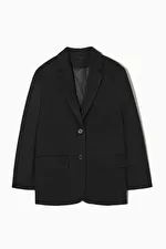 RELAXED-FIT SINGLE-BREASTED WOOL BLAZER | COS (US)