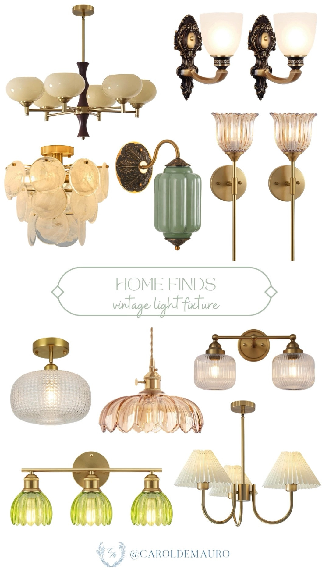 vintage lights, pendant lamps, home decor, ligthing fixture, wall sconce, chandelier, vanity lights, styling inspo, classic decor, interior design

#LTKHome