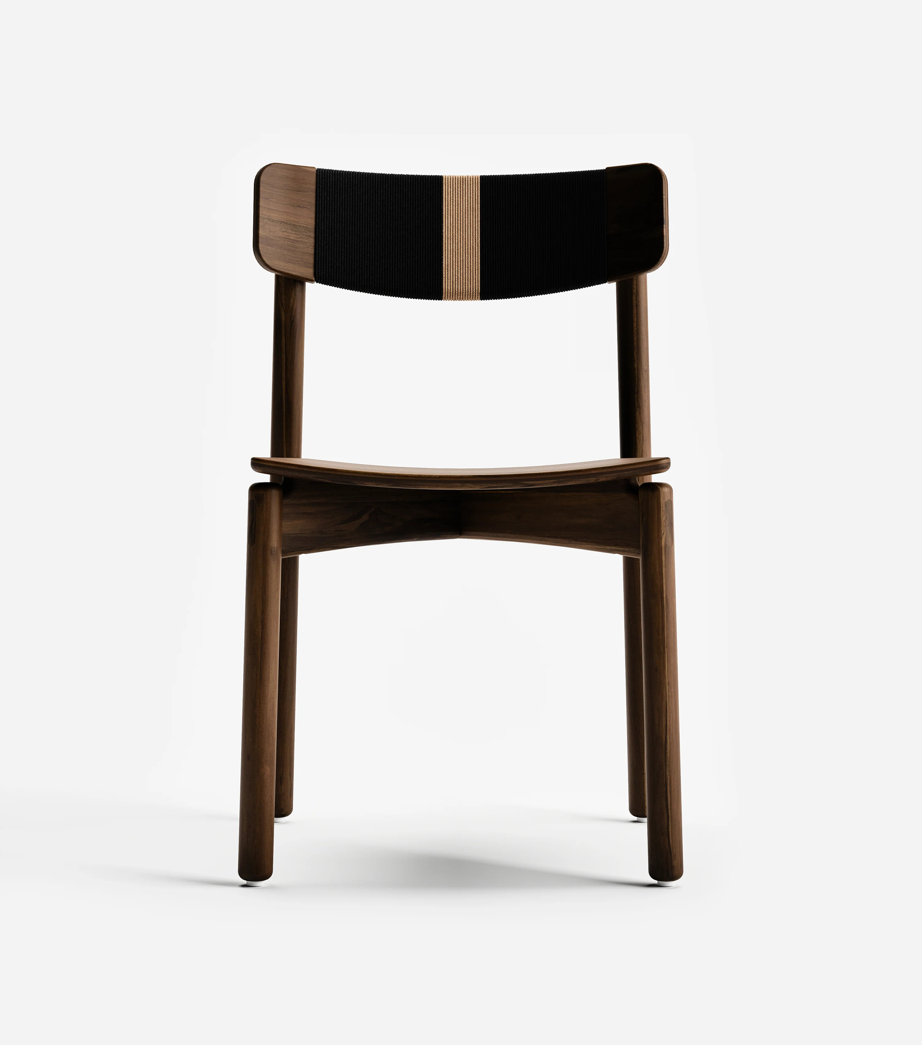 Masaya Stacking Chair Woven Black & Khaki Cord | Forever Furniture by MasayaCo | Masaya Co