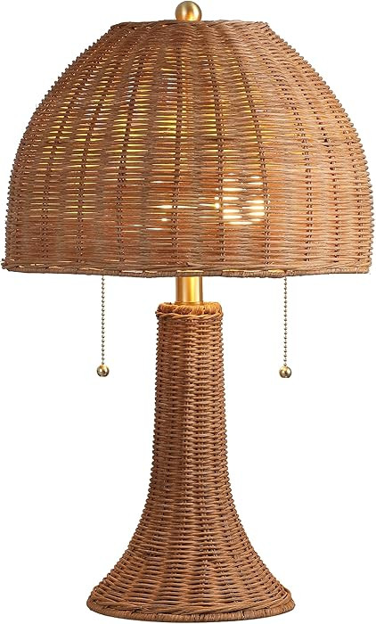 JONATHAN Y JYL4040C Joanie 22" Bohemian Rustic Iron LED Table Lamp Bedroom, Living Room, Office, ... | Amazon (US)