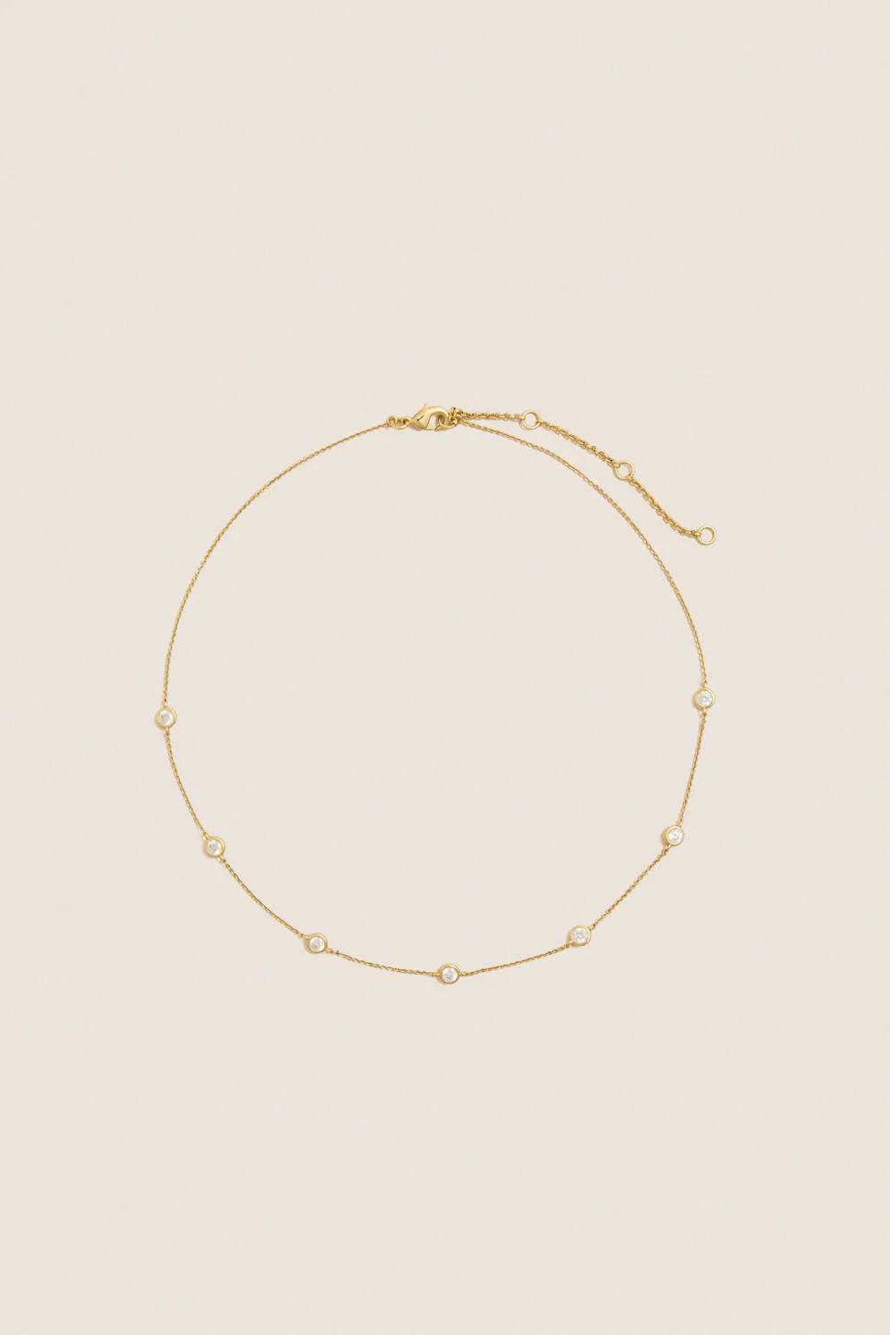 Gold Bezel Strand Necklace | Tuckernuck (US)