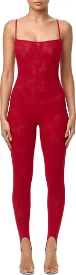 Lace Stretch Lace Stirrup Jumpsuit | Nordstrom