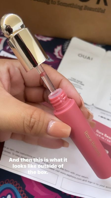 Festival season is here and that means weather proof skincare that enhances yr features bc heavy make up will be DANCED OUT lol! Unboxing and first thought on Rare Beauty’s Hope tinted lip oil. There is hydration and a tint with zero sticky, greasy feeling. 

#LTKFestival #LTKbeauty #LTKstyletip