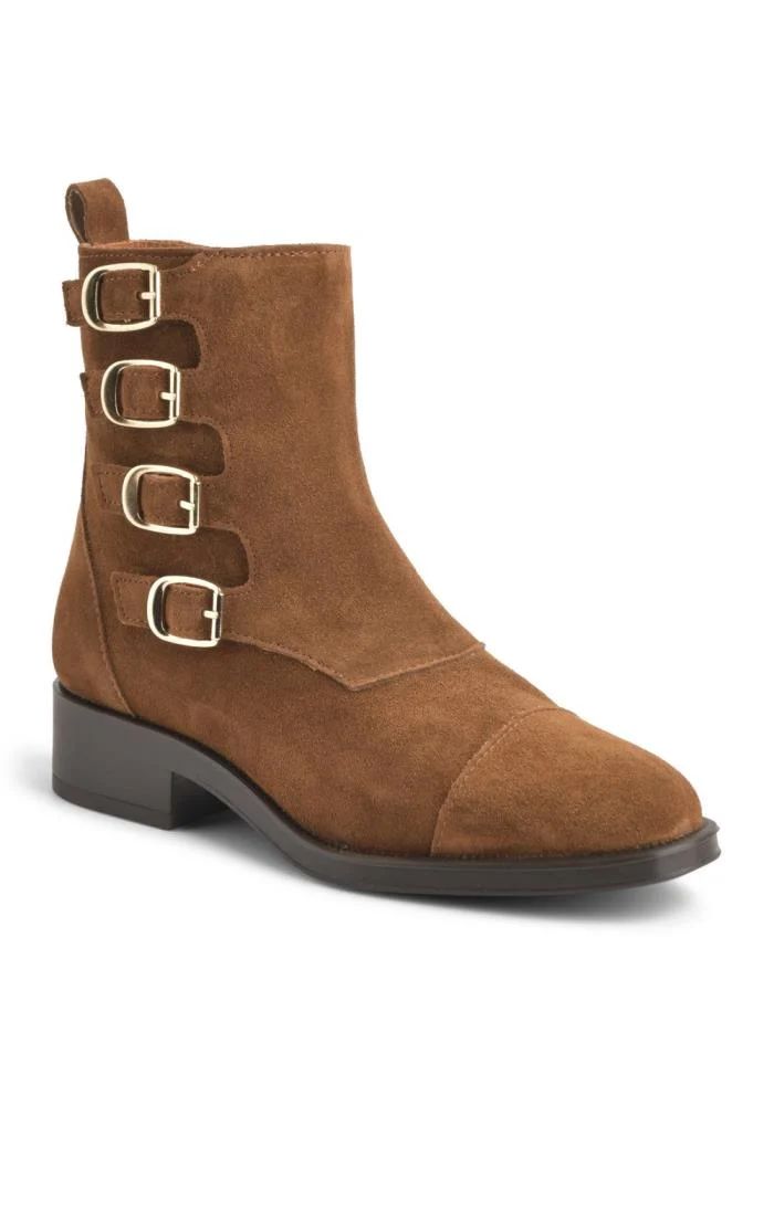 Ladies Multi Buckle Ankle Boots | The House Of Bruar