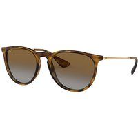 Ray Ban Erika @collection Unisex Sunglasses Lenses: Brown Polarized, Frame: Gold - RB4171 6246T5 54-18 | Ray-Ban UK