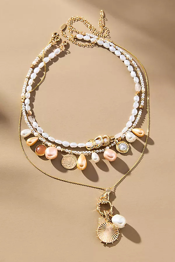 Shades of Sea Layered Necklaces: Charm Edition | Anthropologie (US)