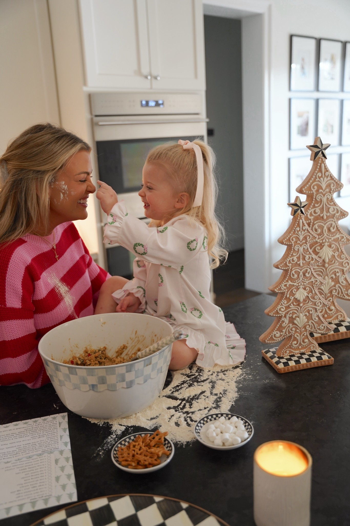 we heard santa requested monster cookies this year 🍪👀 and I don’t think he will be disappointed!! how cute are my little sous chefs?

I got my last @mackenziechilds code of the year!! get 20% off your order w/code CRUM20 for the next 48 hours (exclusions apply)!! #mcpartner 

#LTKGiftGuide #LTKHoliday #LTKSaleAlert