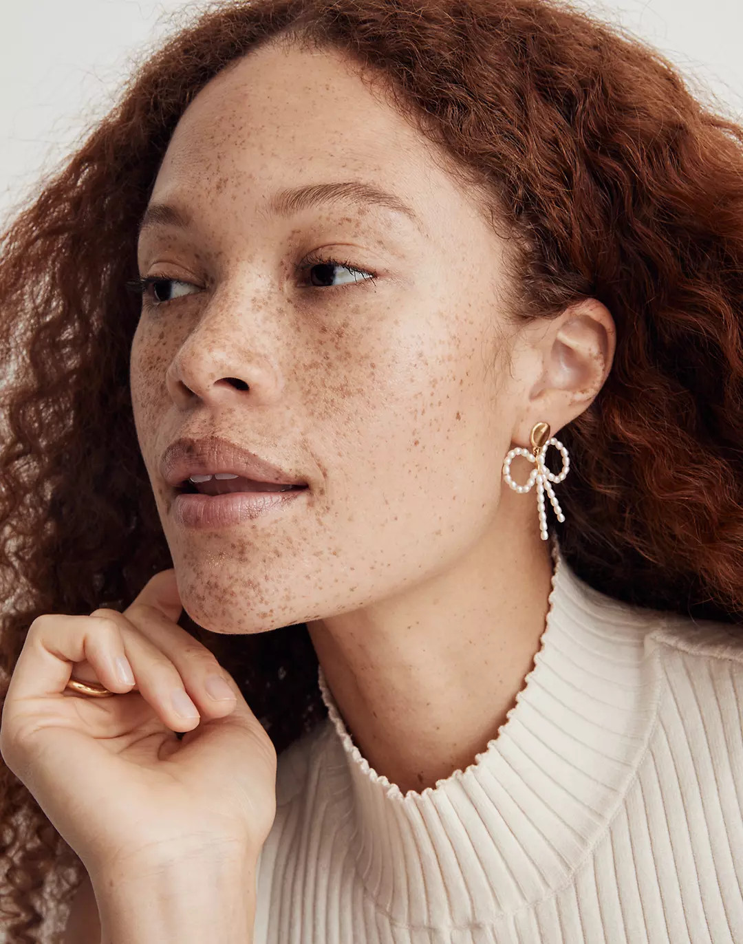 Pearl Bow Statement Earrings | Madewell