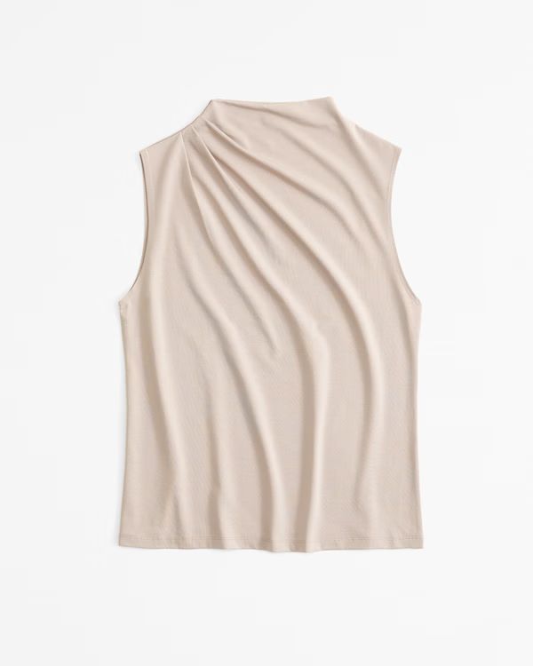 Sleeveless Grown-On Mockneck Top | Abercrombie & Fitch (US)