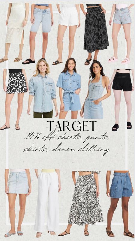 Target 20% off shorts, pants, skirts, denim clothing 

#LTKSaleAlert #LTKStyleTip #LTKSeasonal