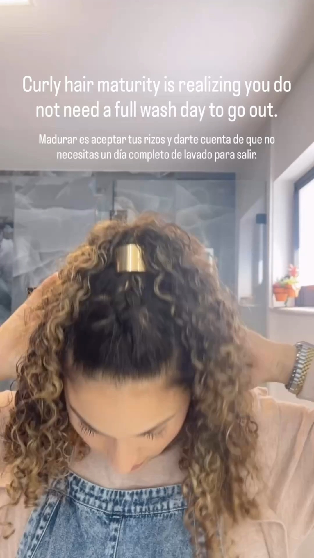 Curly hair maturity is realizing you do not need perfect curls to leave the house.

Not every day is a wash day and not every curl needs to be freshly styled to look good. Sometimes all it takes is a quick refresh and a cute hairstyle to bring your curls back to life.

Learning to work with your curls instead of fighting them is part of the journey. The goal is not perfection, it is finding simple ways to make your curls work for your real life.

For this quick refresh and hairstyle I used:
• @ocoabeauty Curl Defining Gel
• @ocoabeauty Curl Refresh and Hold Spray

If you love easy curly hairstyles and routines that actually work in real life, save this for later and follow for more curly hair tips and routines.