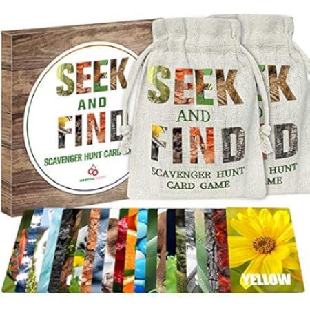 Hapinest Find and Seek Scavenger Hunt Outdoor Indoor Card Game for Kids | Amazon (US)
