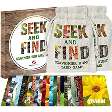 Hapinest Find and Seek Scavenger Hunt Outdoor Indoor Card Game for Kids | Amazon (US)