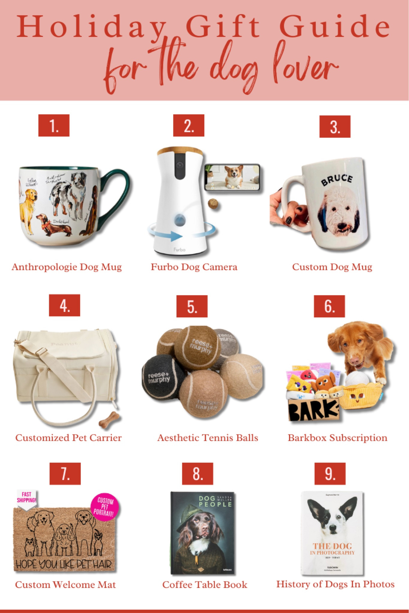 Holiday gift guide, Christmas, gift ideas, dog lover, furry friends, dog toys, mug, furbo, dog carrier 

#LTKGiftGuide #LTKSeasonal #LTKHoliday
