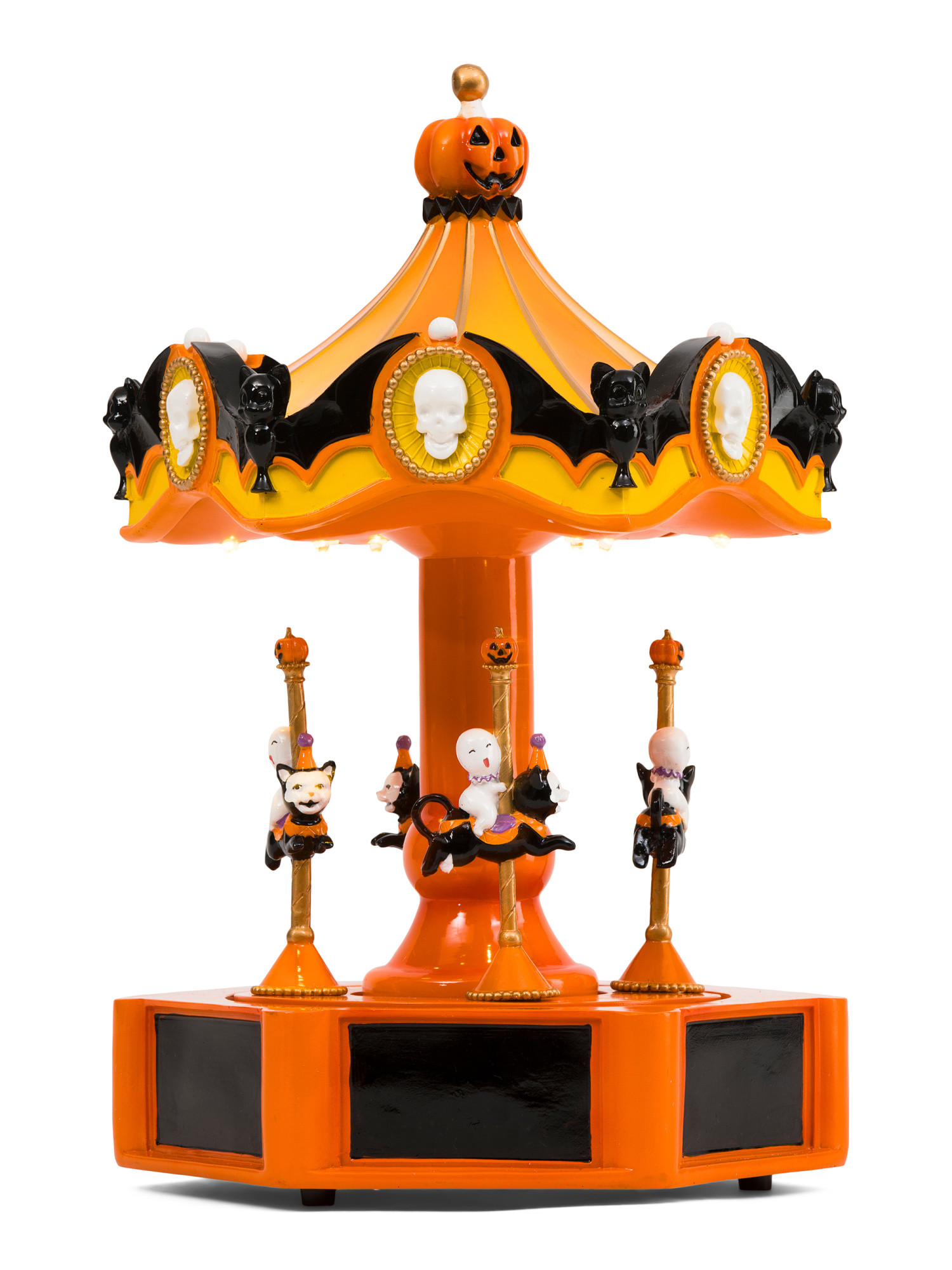 11x11x16.5 Halloween Animatonic Merry Go Round With Led And Sound | TJ Maxx