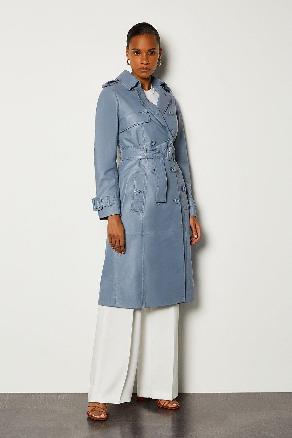 Leather Trench Mac | Karen Millen UK & IE