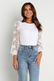 Laicey Top - White | Petal & Pup (US)