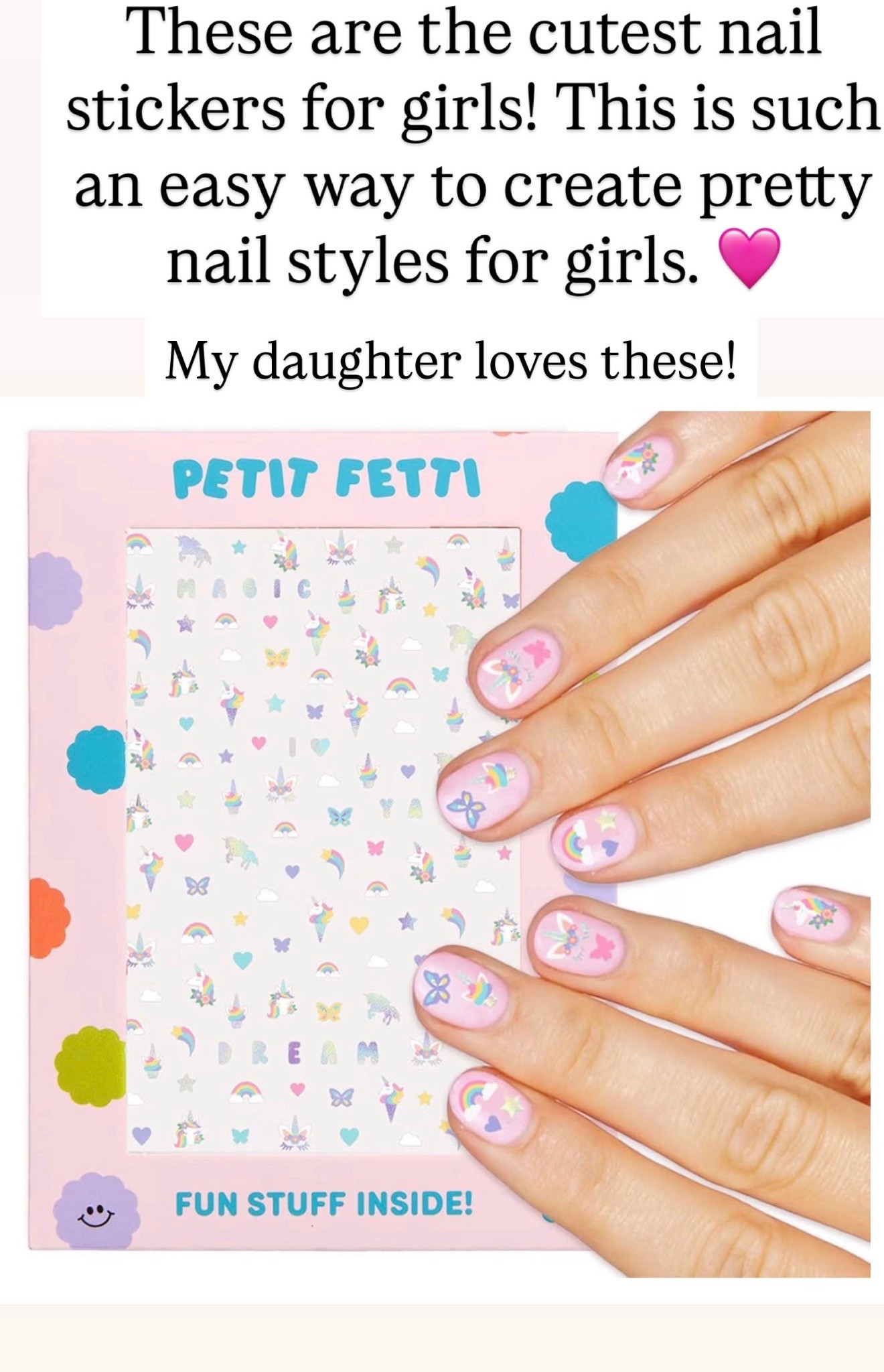 Cute stickers for your nails. Great for kids.

#LTKKids #LTKBeauty